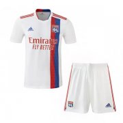 21-22 Olympique Lyon Home Jersey Kids Kit