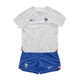 2022 France Away World Cup Jersey Kids Kit