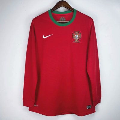 12-13 Portugal Home Retro Long Sleeve Jersey