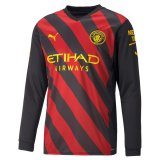 22-23 Manchester City Away Long Sleeve Jersey