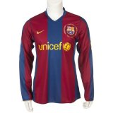 2007-2008 Barcelona Home Retro Long sleeve Jersey