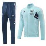 22-23 Arsenal Light Green Full Zip Tracksuit