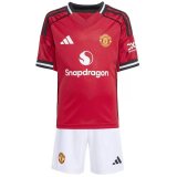 25-26 Manchester United Home Kids Kit