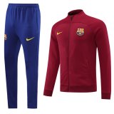 22-23 Barcelona Maroon Full Zip TrackSuit