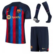 22-23 Barcelona Home Jersey Men Full Kit (Shirt + Short +Sock)