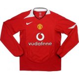 2004-2006 Manchester United Home Long Sleeve Retro Shirt