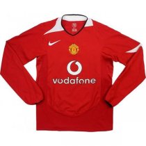 2004-2006 Manchester United Home Long Sleeve Retro Shirt