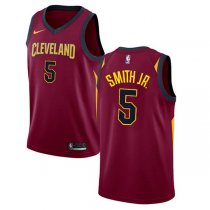 Men's Cleveland Cavaliers J.R. Smith #5 Wine Swingman Jersey