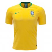 2018 Brazil Authentic Home Soccer Jersey (Player Version)