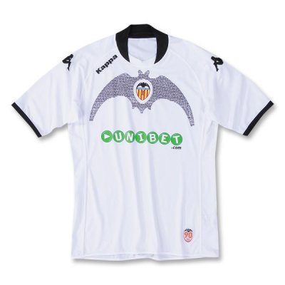 2009-2010 Valencia Home Retro Jersey Shirt