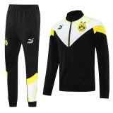 22-23 Borussia Dortmund Black&White Full Zip Tracksuit