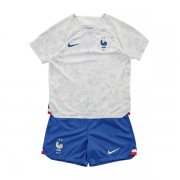2022 France Away World Cup Jersey Kids Kit