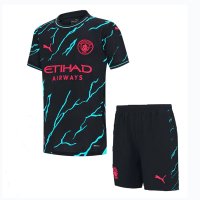 23-24 Manchester City Third Kids Kit
