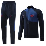 22-23 Barcelona Navy Full Zip TrackSuit