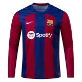 23-24 Barcelona Home Long Sleeve Jersey