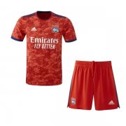 21-22 Olympique Lyon Away Jersey Kids Kit