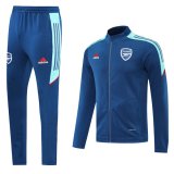 22-23 Arsenal Light Navy Full Zip TrackSuit