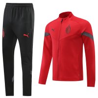 22-23 AC Milan Red Full Zip Tracksuit