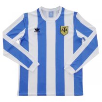 1978 Argentina Home Long Sleeve Retro Jersey