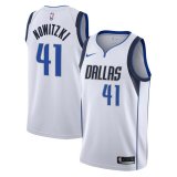 Men's Dallas Mavericks White Dirk Nowitzki #41 Swingman Jersey