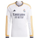 23-24 Real Madrid Home Long Sleeve Soccer Jersey