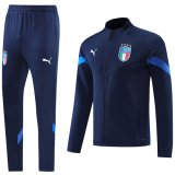 22-23 Italy Navy Full Zip Tracksuit