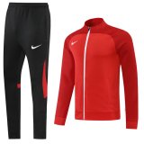 22-23 NK NJ01 Red Full Zip Tracksuit