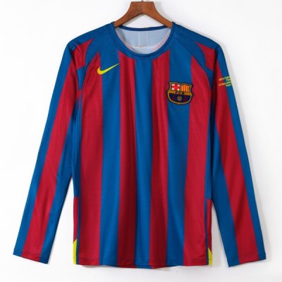 05-06 Barcelona Long Sleeve UCL Jersey