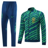 22-23 Brazil Green Full Zip Tracksuit