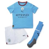 22-23 Manchester City Home Jersey Kids Full Kit