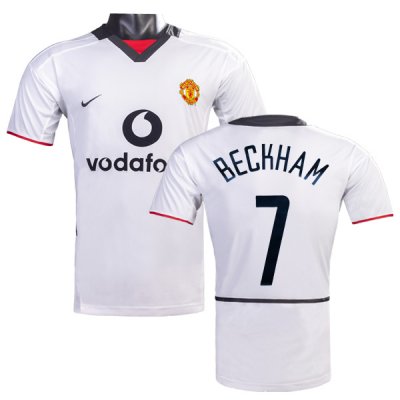 2002-2003 Manchester United Away Retro Jersey UCL Beckham #7