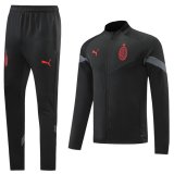 22-23 AC Milan Black 03 Full Zip Tracksuit