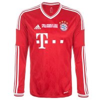 2013-14 Bayern Munich Home UCL Final Detail LS Jersey