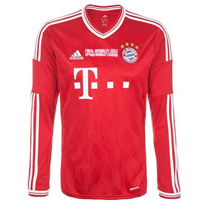 2013-14 Bayern Munich Home UCL Final Detail LS Jersey