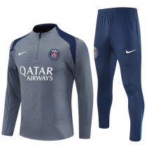 25-26 PSG Light Grey Training Suit Kit Player Style
