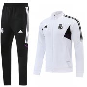 22-23 Real Madrid White Full Zip TrackSuit