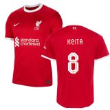 23-24 Liverpool Home Jersey KEITA 8 Cup Print