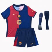 24-25 Barcelona Home Spotify New Logo Kids Full Kit