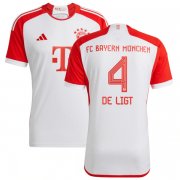 23-24 Bayern Munich Home Jersey DE LIGT 4 Printing