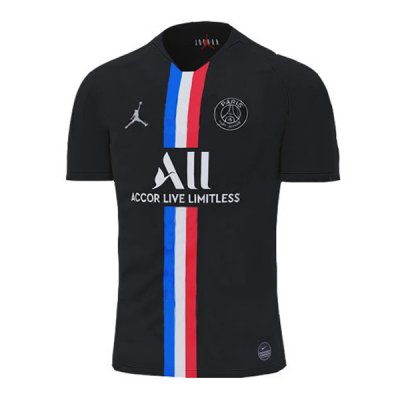 19-20 PSG Jordan Fourth Black Soccer Jersey Shirt