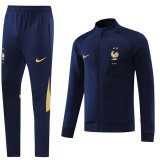 22-23 France Navy Full Zip Tracksuit