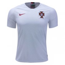 2018 World Cup Portugal Away White Soccer Jersey Shirt