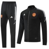 22-23 Manchester United Black Full Zip Tracksuit