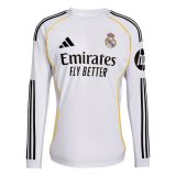 25-26 Real Madrid Home Long Sleeve Jersey