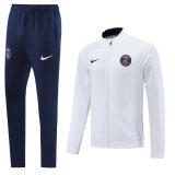 22-23 PSG White 01 Full Zip Tracksuit