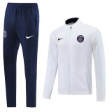 22-23 PSG White 01 Full Zip Tracksuit