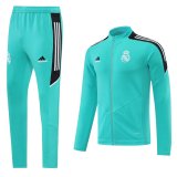 22-23 Real Madrid Lake Green Full Zip TrackSuit